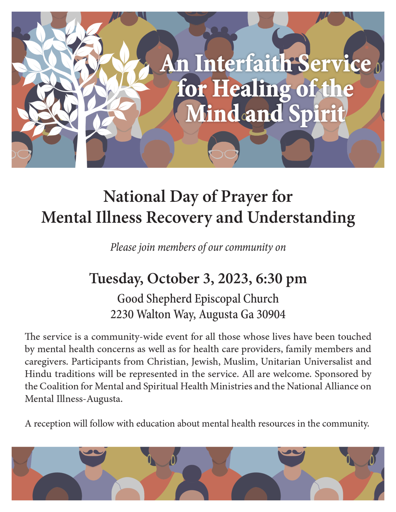 National Day of Prayer for Mental illness recovery and understanding